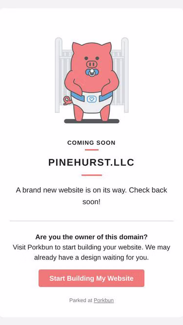 Screenshot of pinehurst.llc