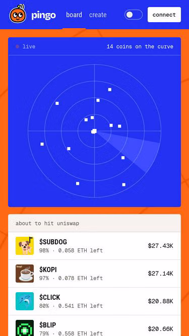 Screenshot of pingo.wtf