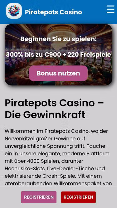 Screenshot of piratepots.co.at