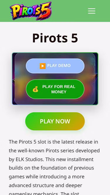 Screenshot of pirots5.co.uk