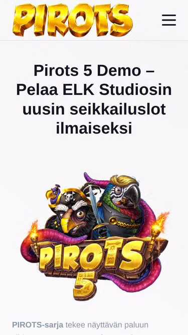 Screenshot of pirots5.fi