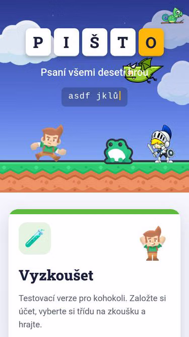 Screenshot of pisto.cz