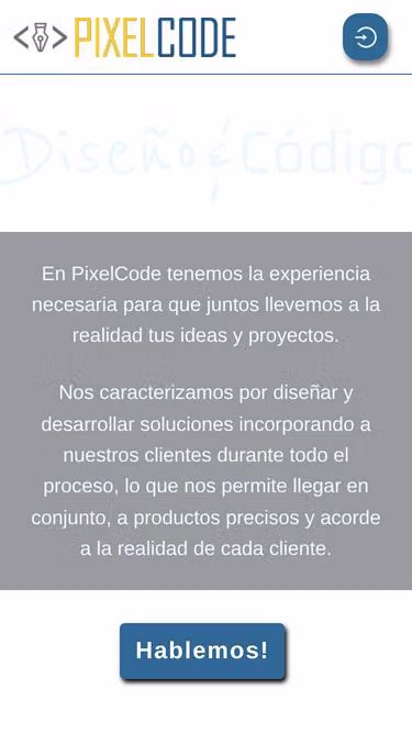 Screenshot of pixelcode.cl