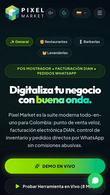 Screenshot of pixelmarket.app