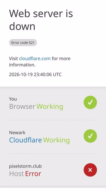 Screenshot of pixelstorm.club