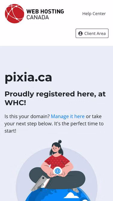 Screenshot of pixia.ca