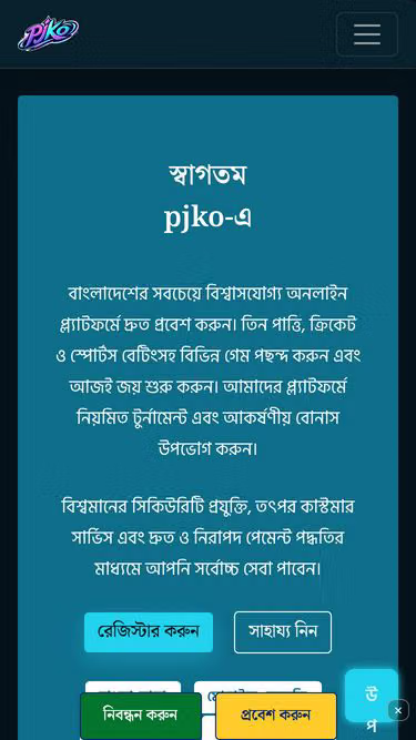 Screenshot of pjko.ws