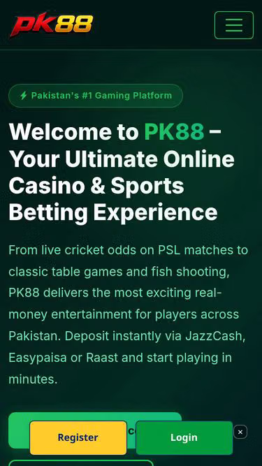Screenshot of pk88.bz