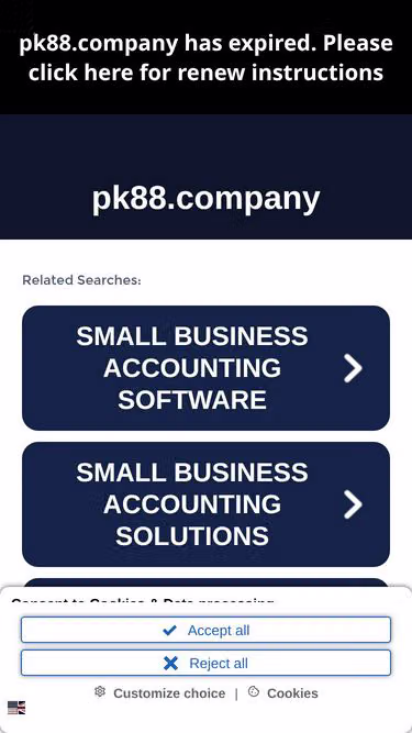 Screenshot of pk88.company