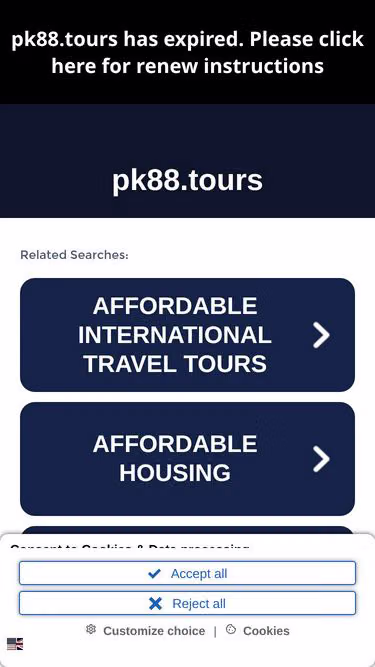 Screenshot of pk88.tours