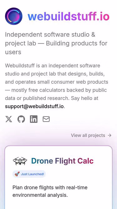 Screenshot of pkg.gripe
