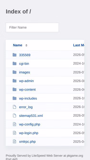 Screenshot of pkgame.org