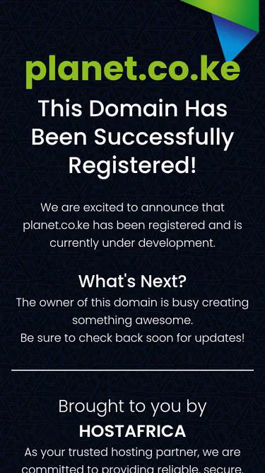 Screenshot of planet.co.ke