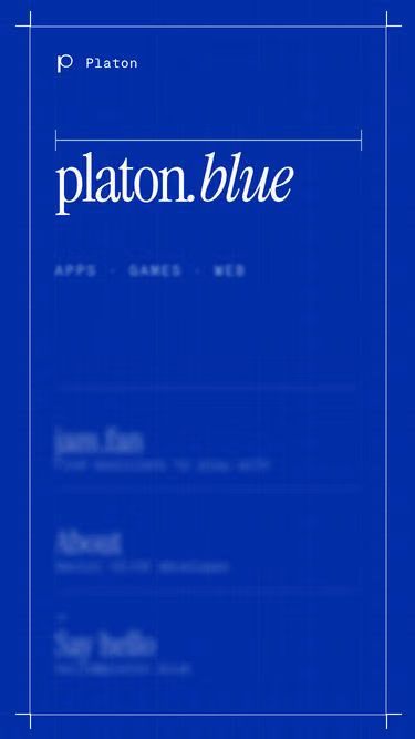 Screenshot of platon.blue