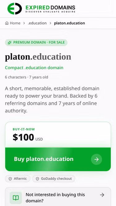 Screenshot of platon.education