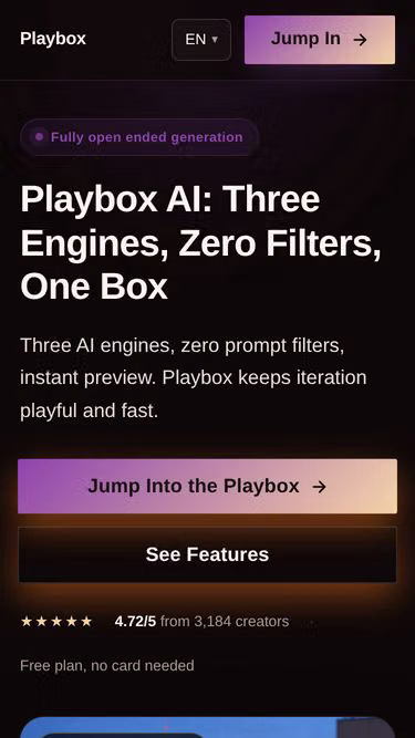 Screenshot of playbox.lifestyle