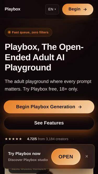 Screenshot of playbox.living