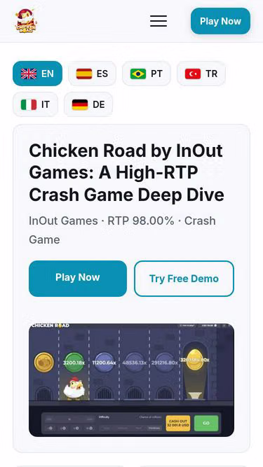 Screenshot of playchickenroad.click