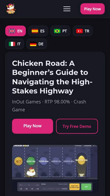 Screenshot of playchickenroad.site