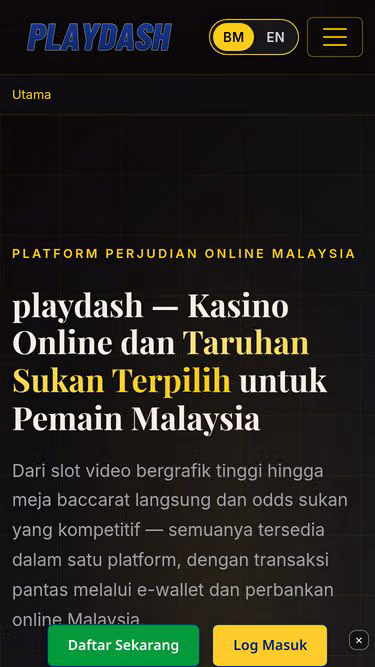 Screenshot of playdash.wine