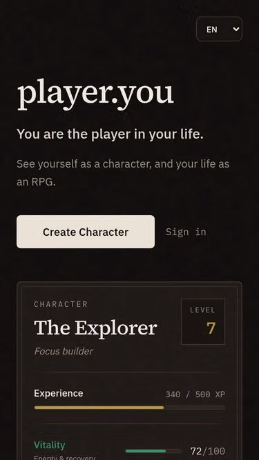 Screenshot of player.you