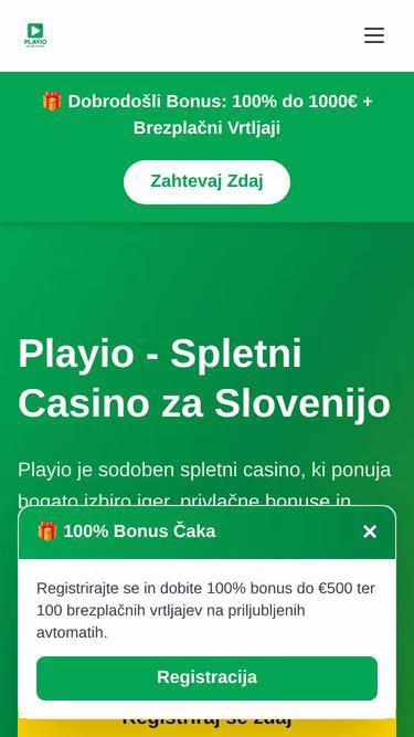 Screenshot of playio.si