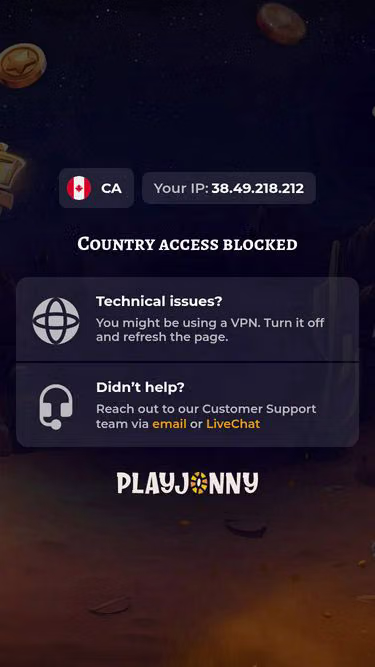 Screenshot of playjonny.com