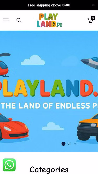Screenshot of playland.pk