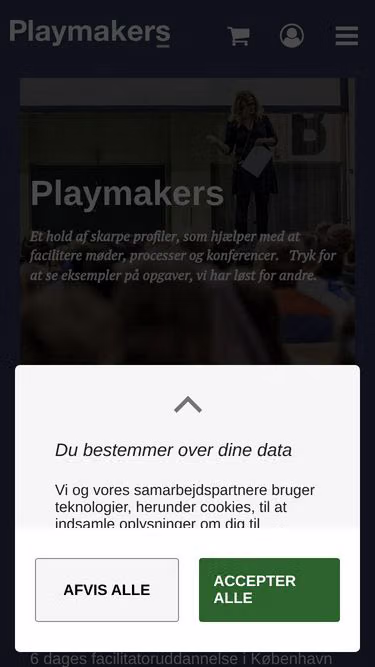 Screenshot of playmakers.dk