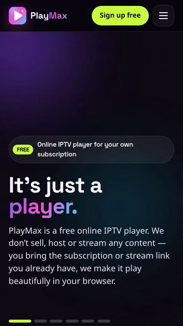 Screenshot of playmax.media