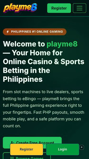 Screenshot of playme8.vu