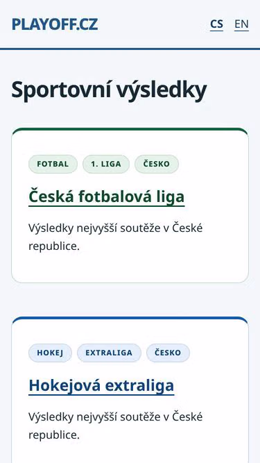 Screenshot of playoff.cz