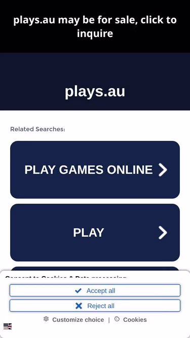 Screenshot of plays.au