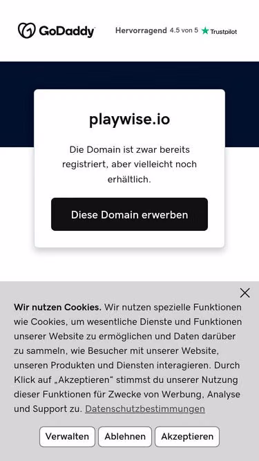 Screenshot of playwise.io