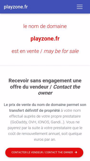 Screenshot of playzone.fr