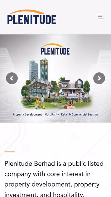 Screenshot of plenitude.com.my