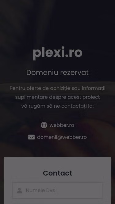 Screenshot of plexi.ro
