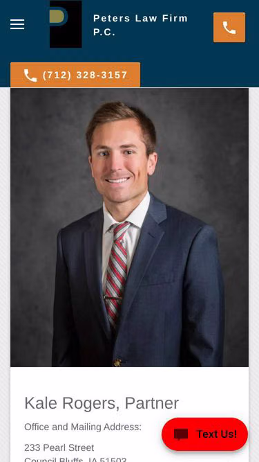 Screenshot of plf.lawyer