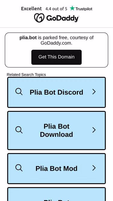 Screenshot of plia.bot