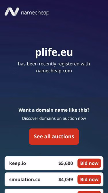 Screenshot of plife.eu
