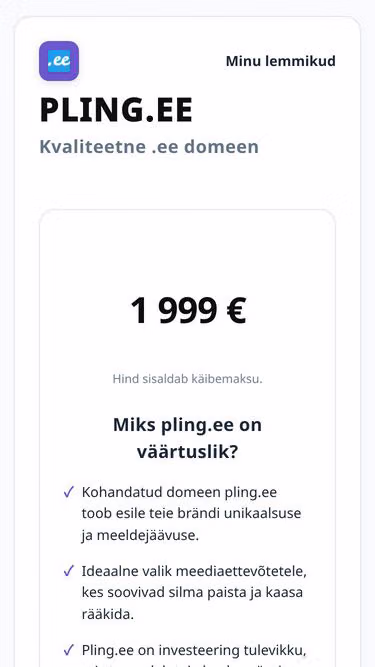 Screenshot of pling.ee