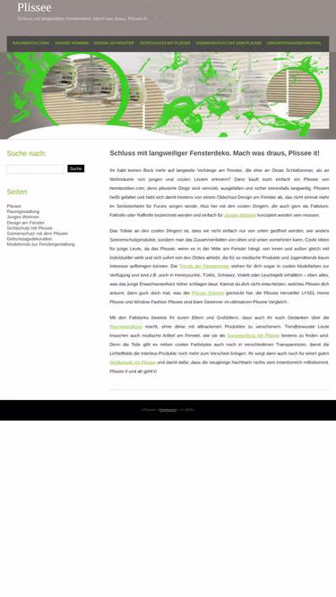 Screenshot of plissee.it