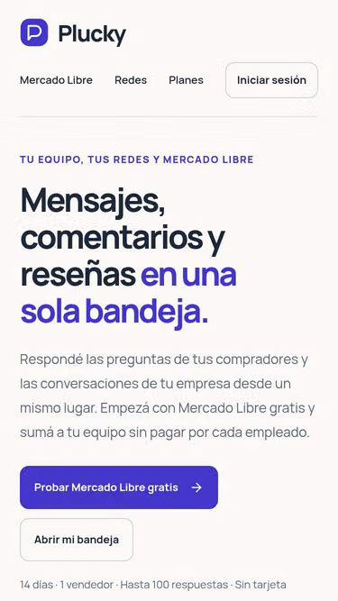 Screenshot of plucky.com.uy