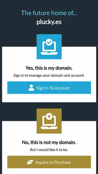 Screenshot of plucky.es