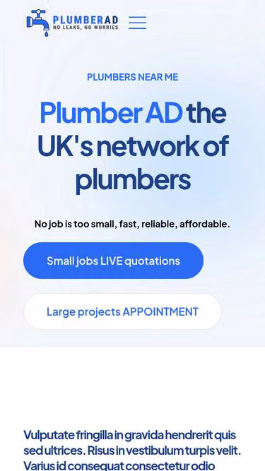 Screenshot of plumber.ad