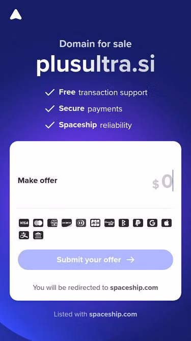 Screenshot of plusultra.si