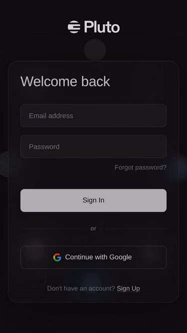 Screenshot of pluto.design