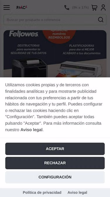 Screenshot of pmc.es