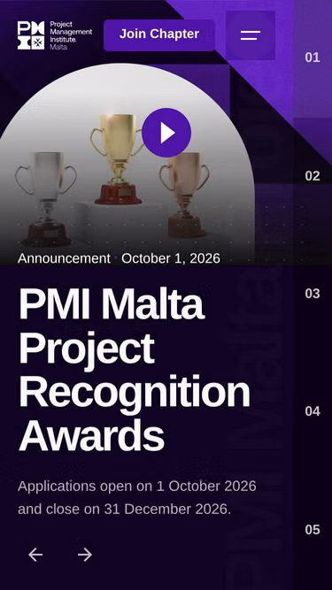 Screenshot of pmi.org.mt