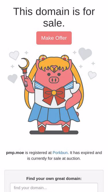 Screenshot of pmp.moe